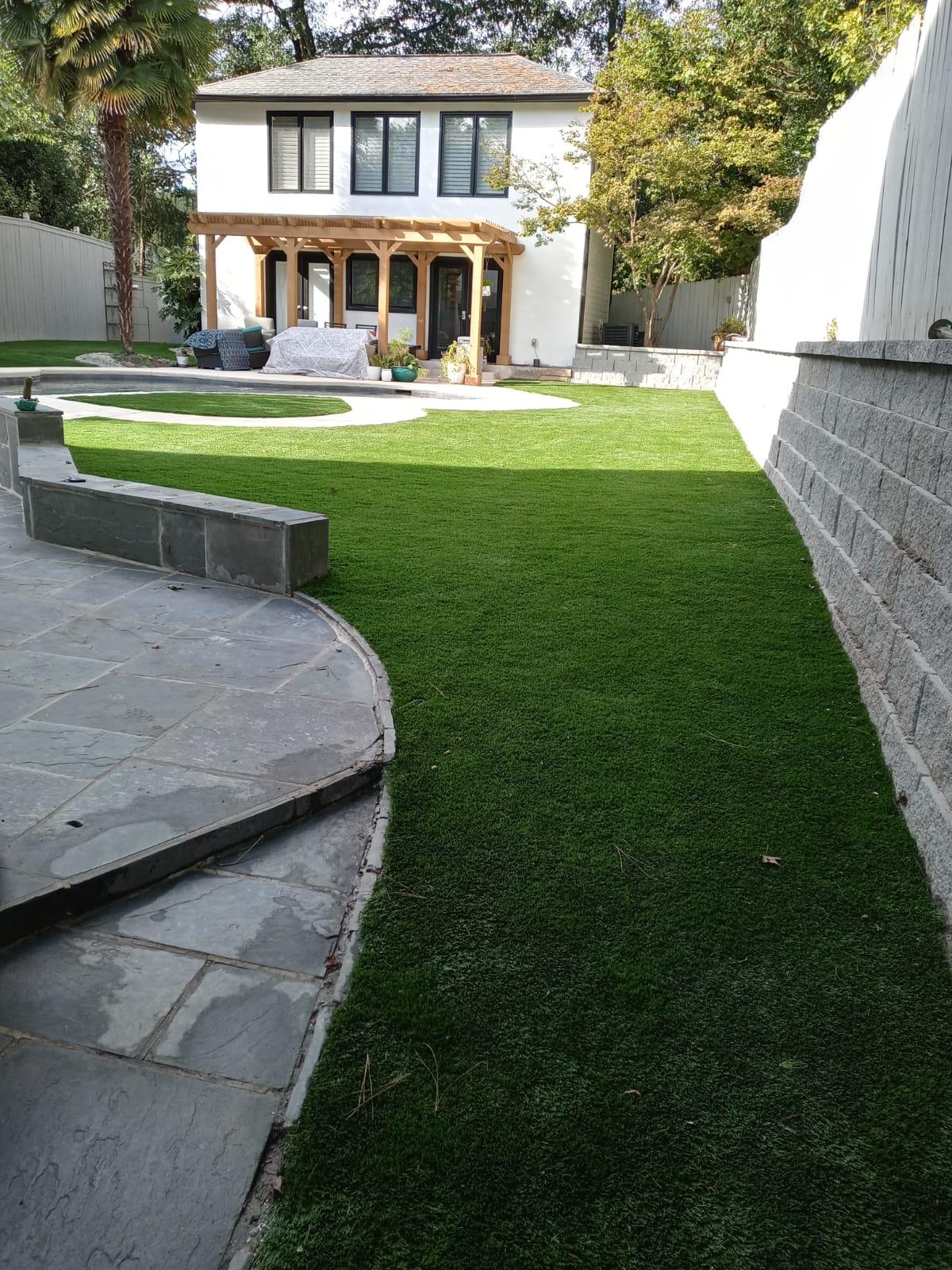 Pergola Paver Patio and Turf