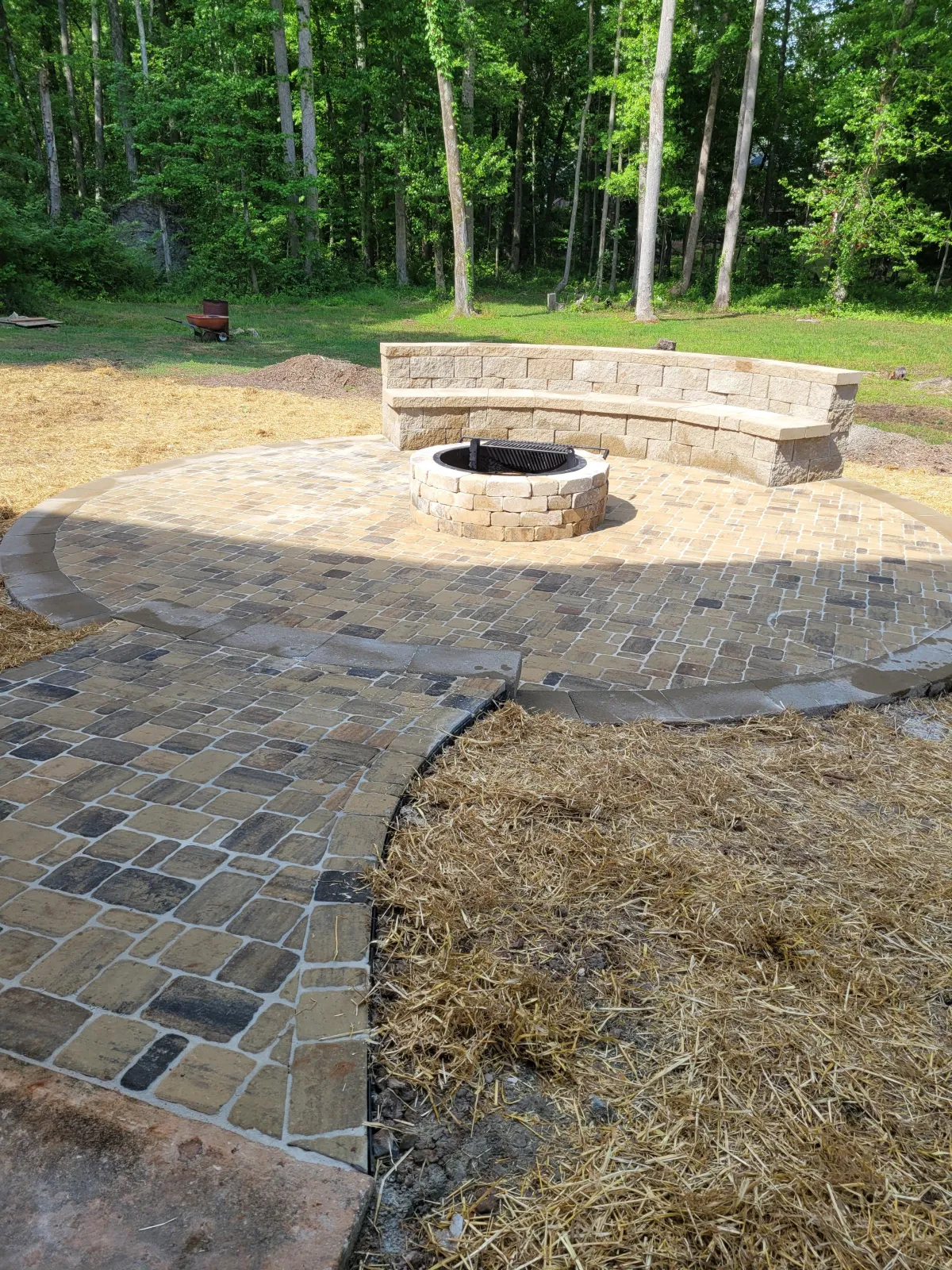 Stone Work and Fire Pit