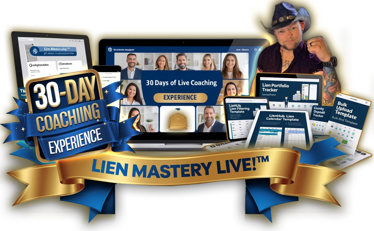Lien Mastery LIVE!™ 30-Day Tax Lien Coaching Program