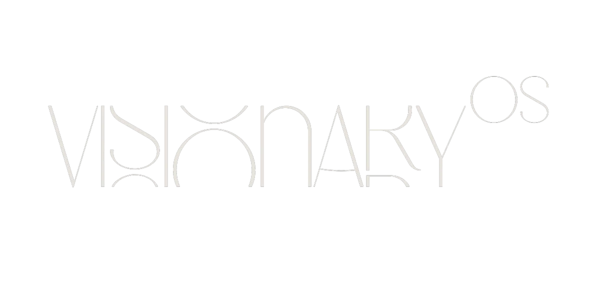 Visionary OS Main Logo in Soft Ivory