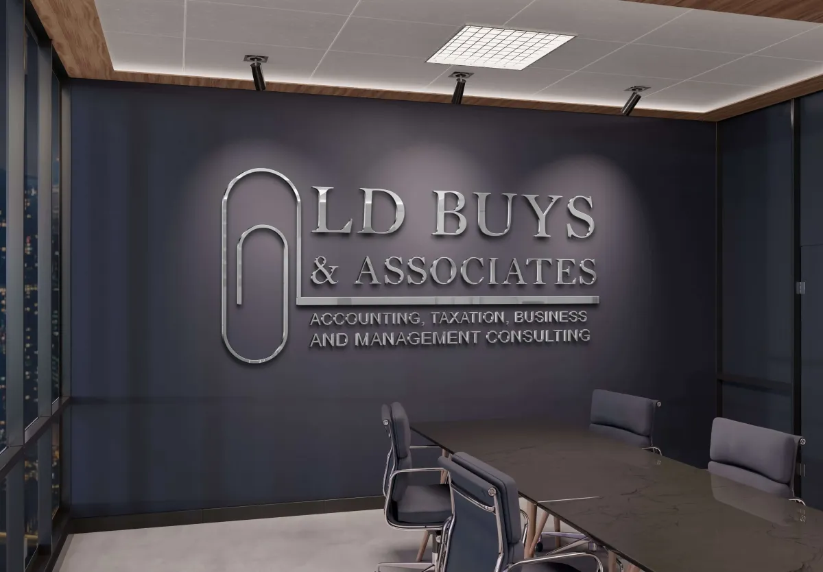 LD Buys & Associates logo mockup