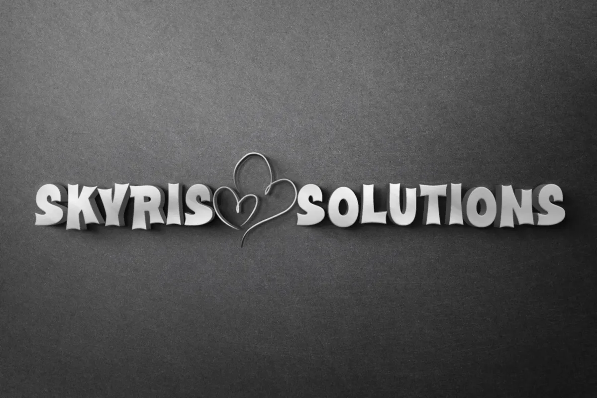 Skyris Solutions logo mockup