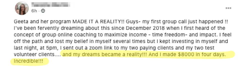 I made $8000 in four days
