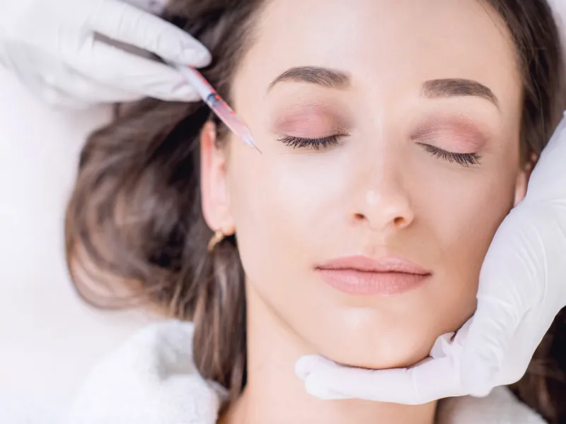 Botox® treatment for forehead lines and facial wrinkles