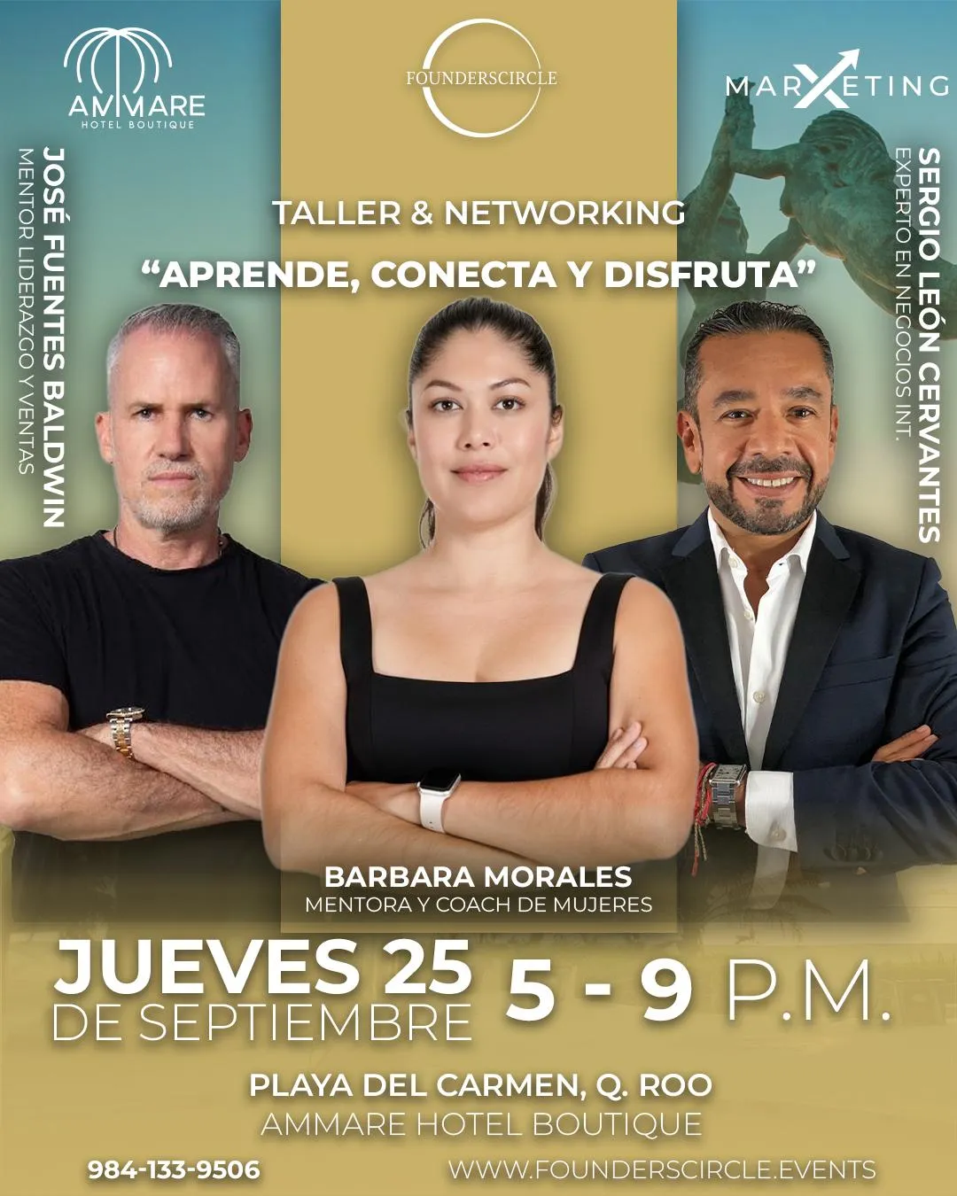 Horario del acto de Founders Circle Evento