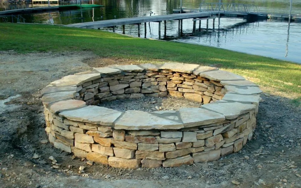 stone fire pit design