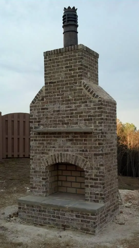 outdoor fire place build y cornerstone masonry