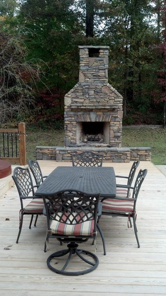 outdoor firelpace builder - alabama  cornerstone masonry
