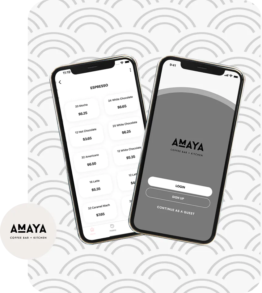 App Screen At Bagel & Bean