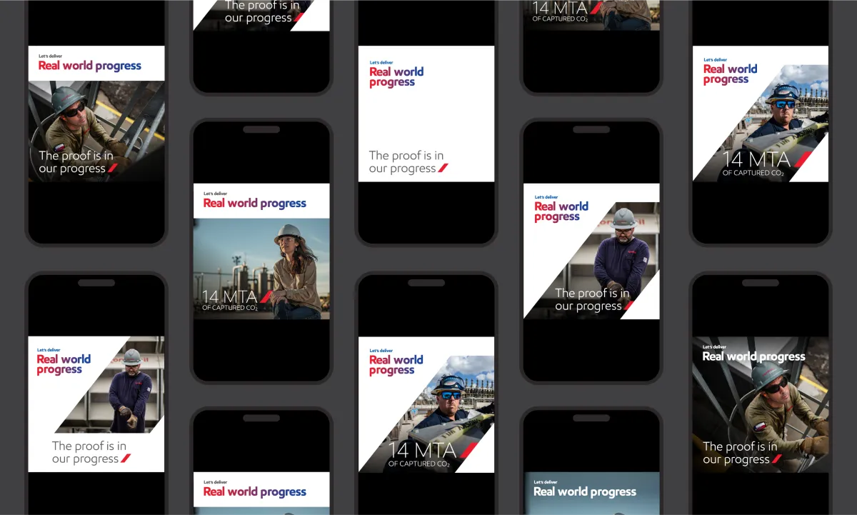 Exxon Mobil social posts