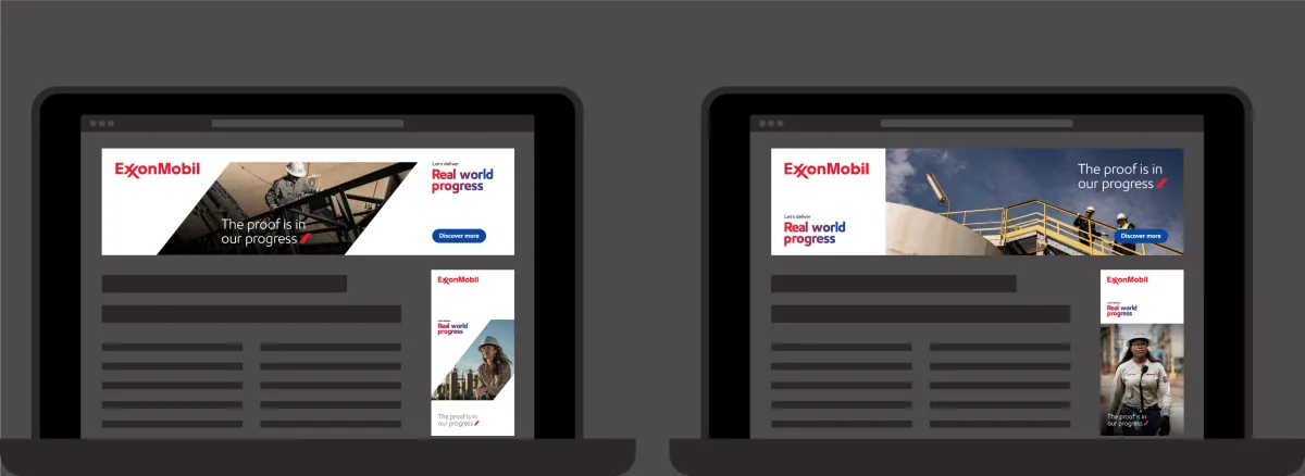 Exxon Mobil banner ads