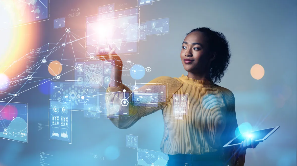 woman looking at charts