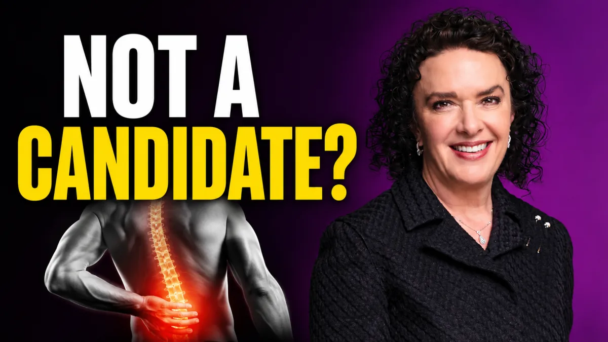 Who Is NOT a Candidate for PRP or Stem Cell Therapy for Back Pain