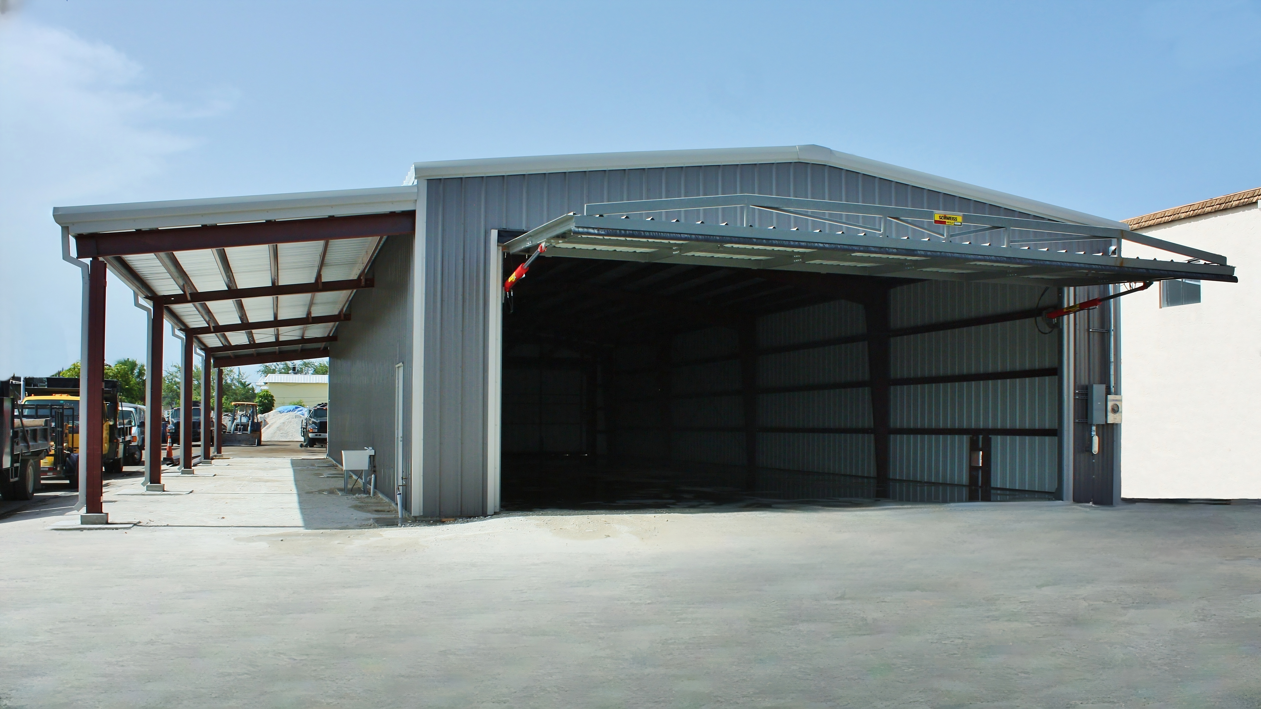 Commercial steel building construction by Brownsville Metal Buildings