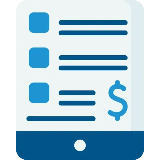 Mobile-friendly plumbing quote request form icon.