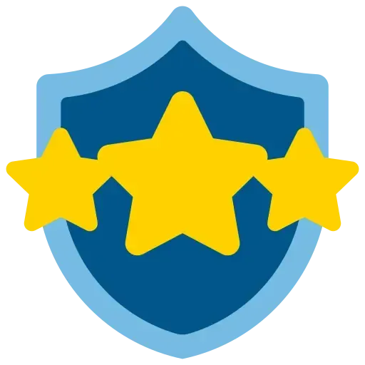 Icon representing commitment to quality service and excellence.