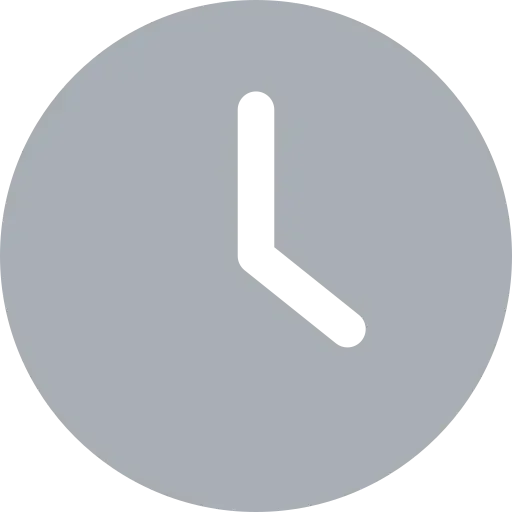 Clock icon symbolizing years of experience and trusted service in the community.