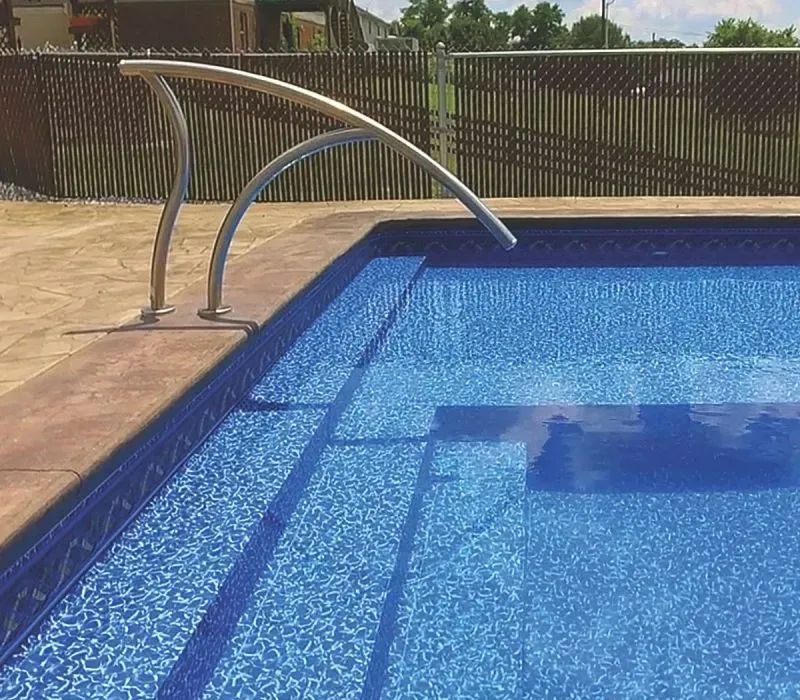 above ground semi inground pool