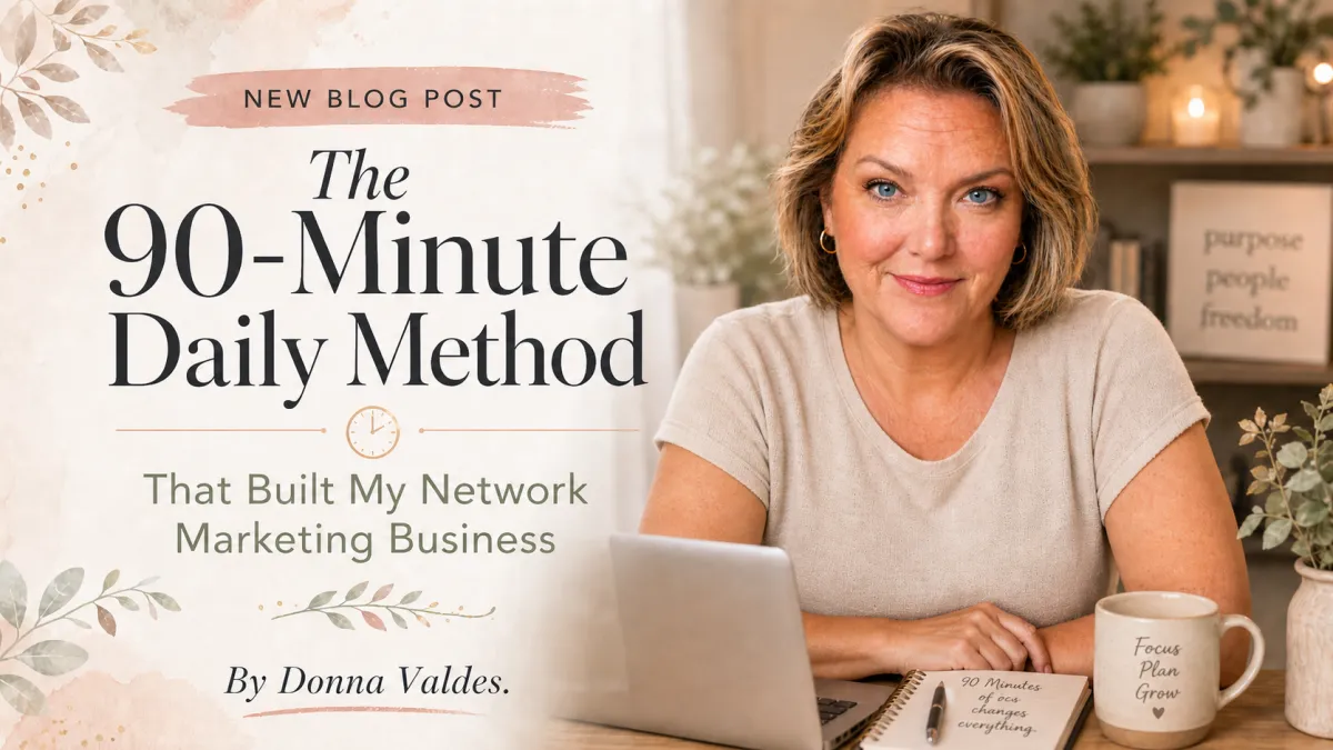 The 90-Minute Daily Method That Built My Network Marketing Business (Stop Trying to Do Everything)