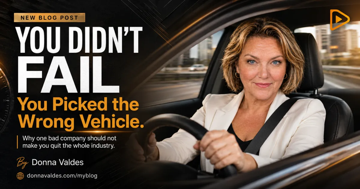 You Didn't Fail at Network Marketing. You Picked the Wrong Vehicle.