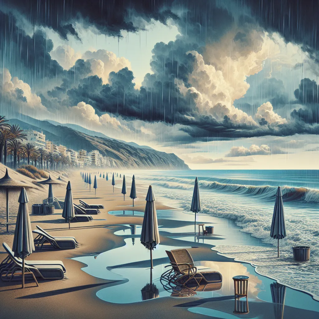 Impacto de las lluvias en playas de Andalucía esta temporada