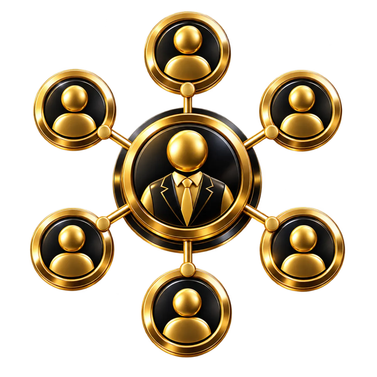 Growing professional network icon