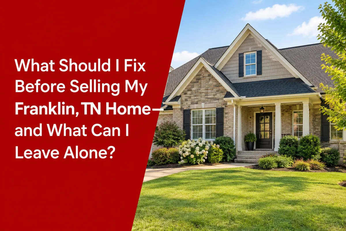 Franklin TN home prepared for sale with curb appeal and well-maintained exterior
