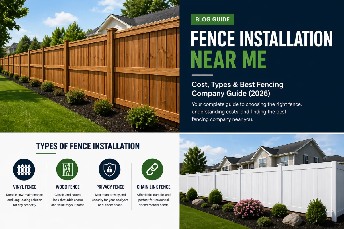 Fence Installation Near Me: Cost, Types & Best Fencing Company Guide