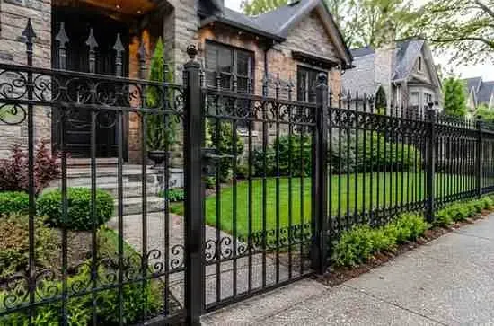 install wrought iron fence