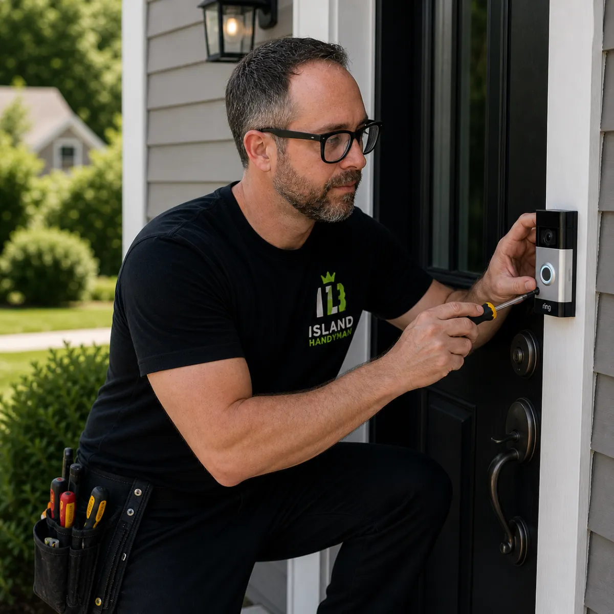 handyman providing ring doorbell installation service in Victoria BC