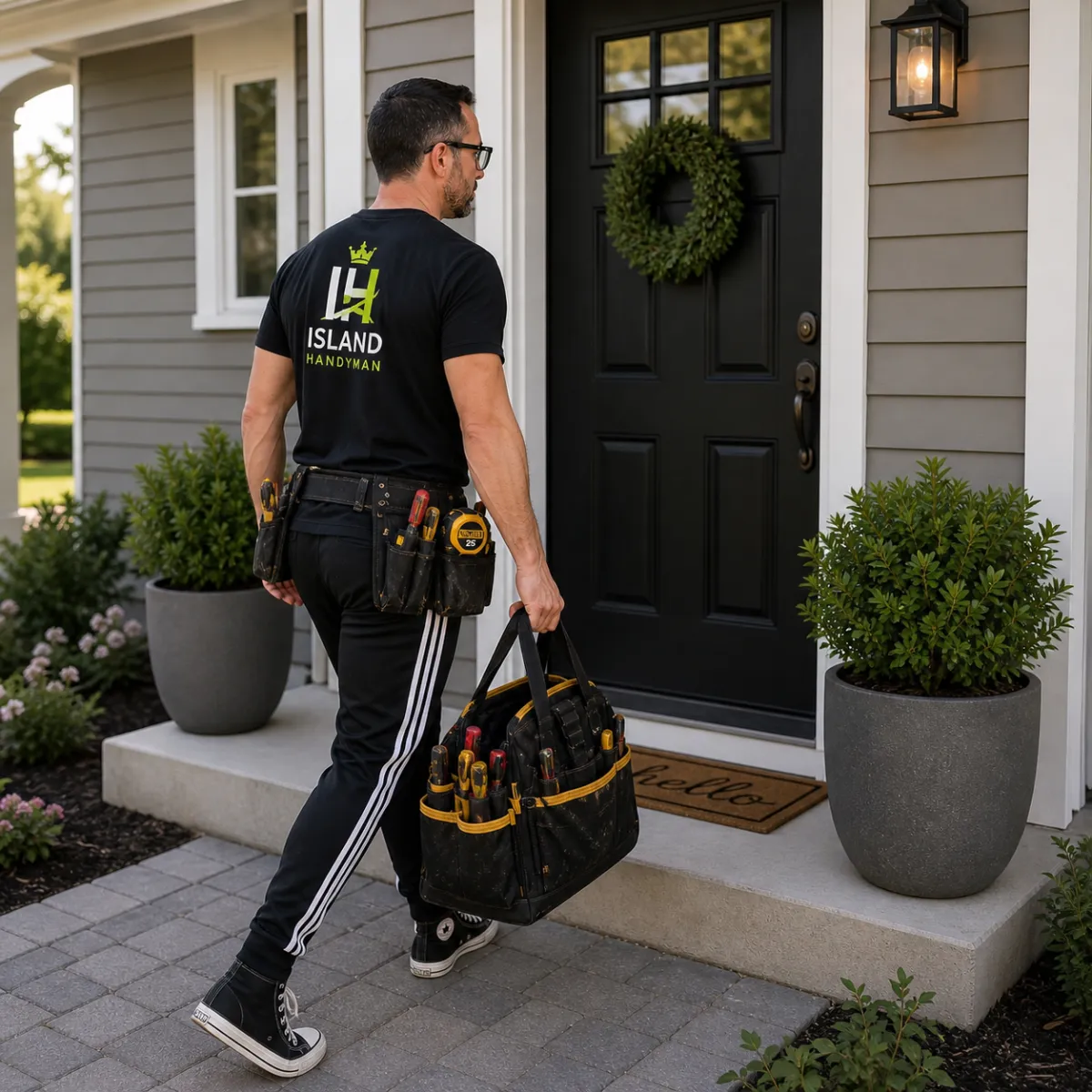 Local handyman arriving for service call in Victoria BC