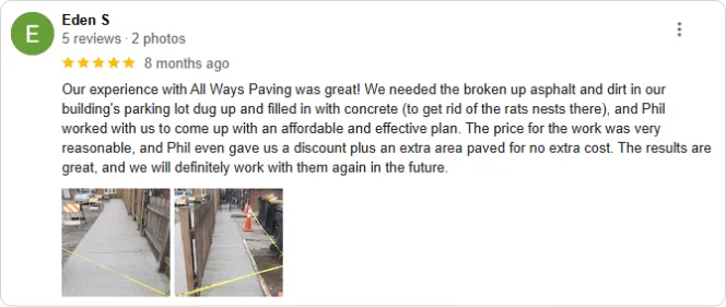 paving company review
