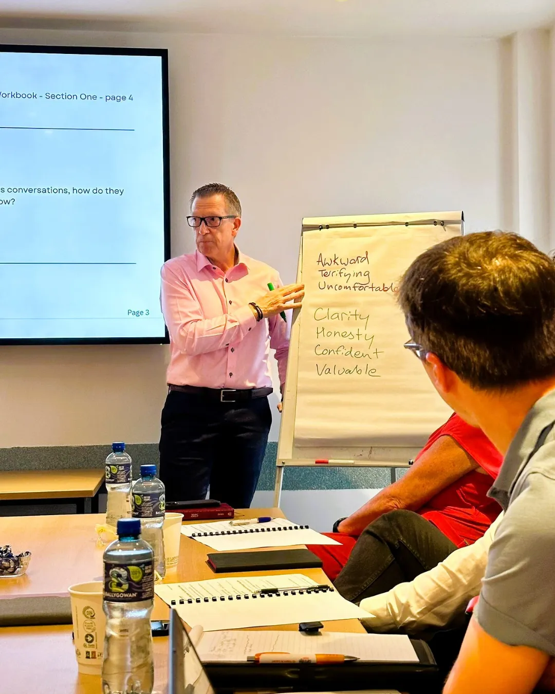 Steve Donnellan - sales coach, hosting a workshop