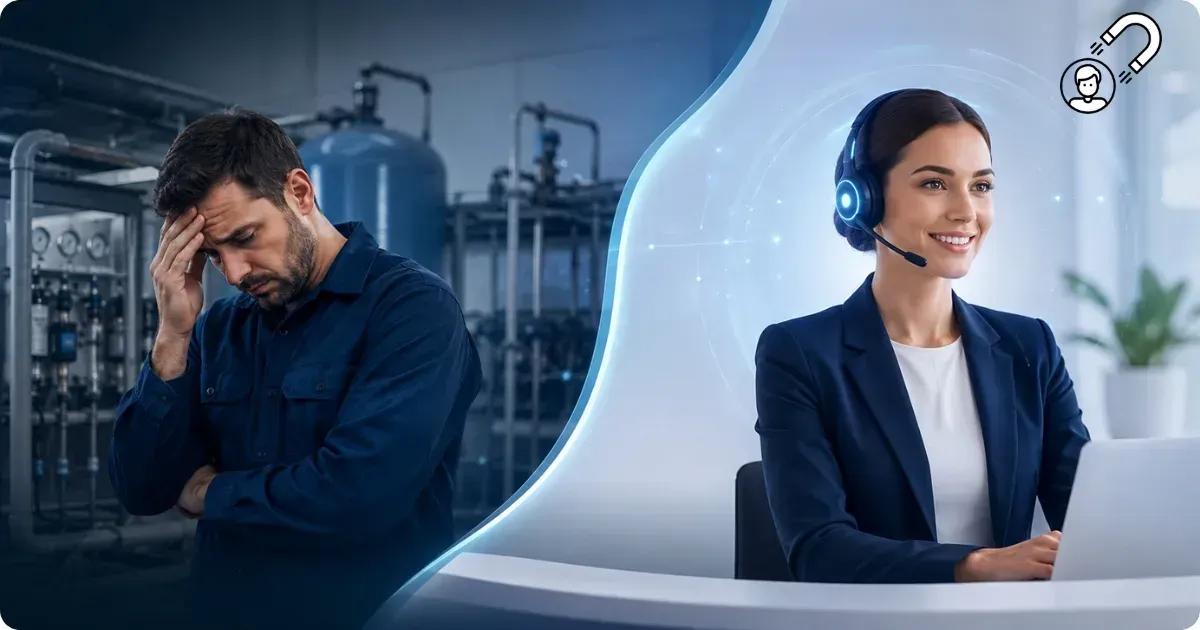 AI Receptionist: The Key to Growing Water Treatment Firms