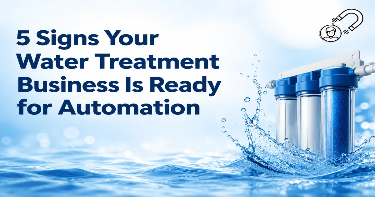 5 Signs Your Water Treatment Business Is Ready for Automation 