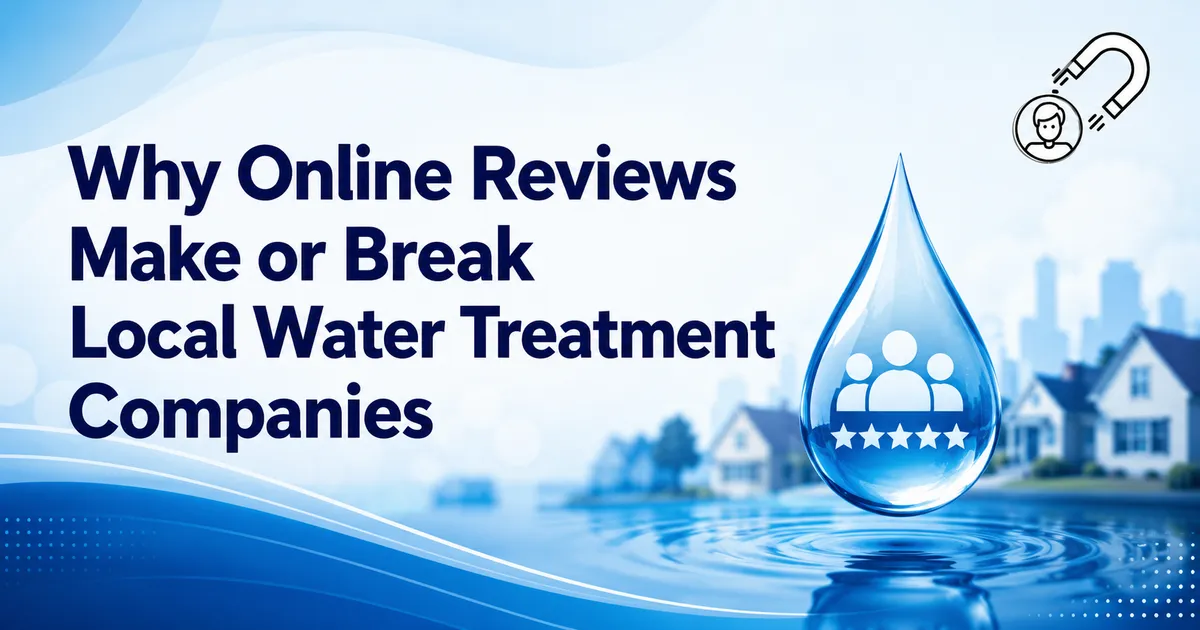 Why Online Reviews Make or Break Local Water Treatment Companies