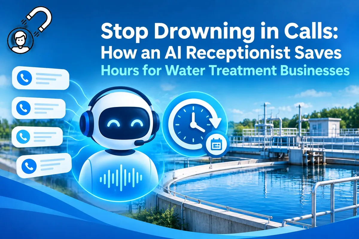 Stop Drowning in Calls: How an AI Receptionist Saves Hours for Water Treatment Businesses