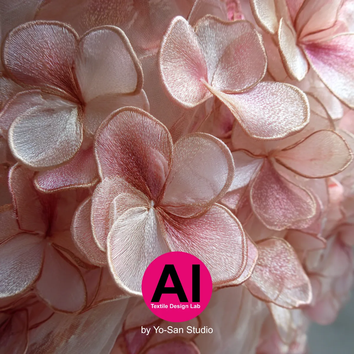 Layered Petal Elegance: Exploring Dimensional Organza Through the STITCH™ Framework