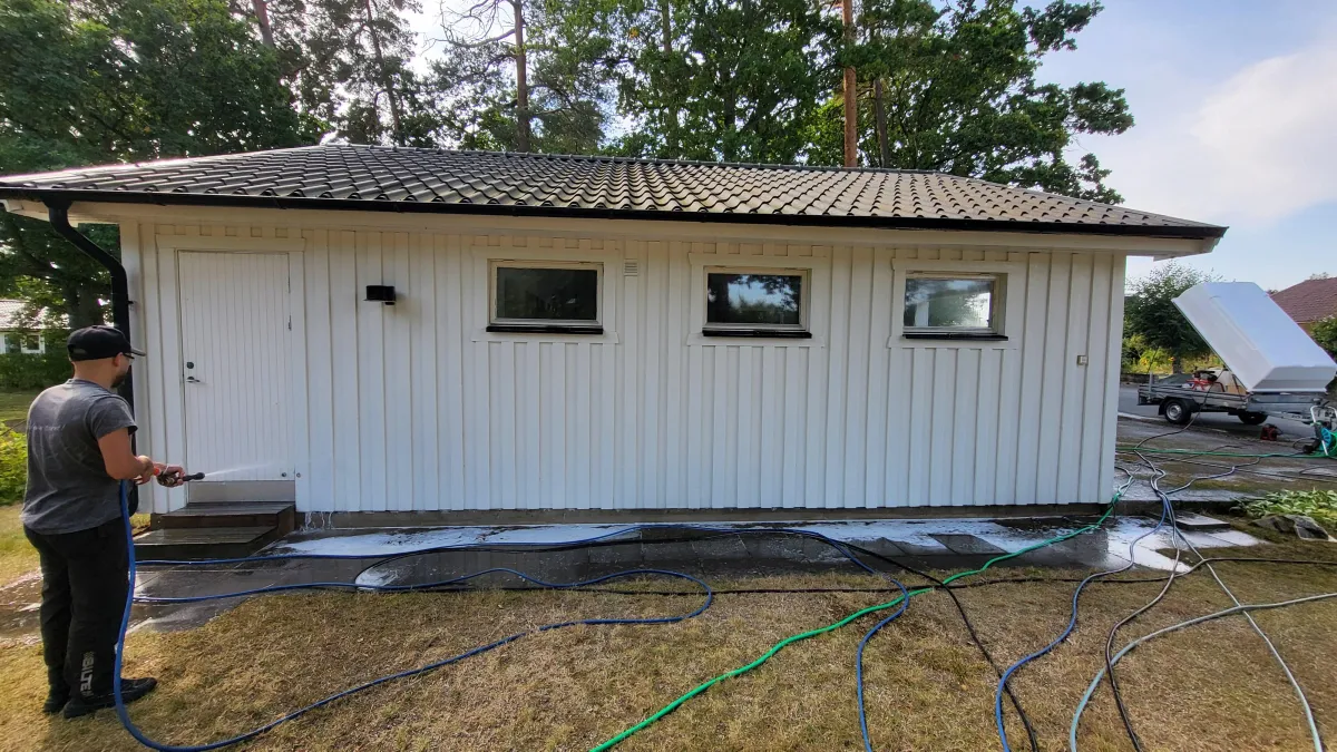 Fasadtvätt med Softwash metod | Skåne hus & takvård