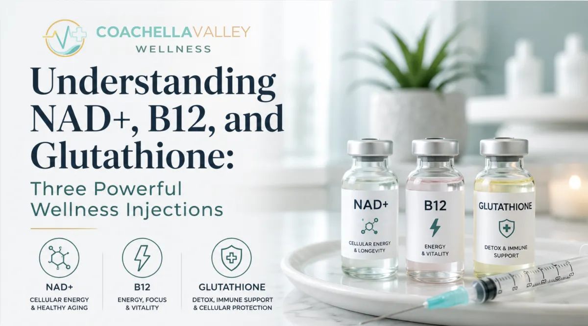 Understanding NAD+, B12, and Glutathione: Three Powerful Wellness Injections