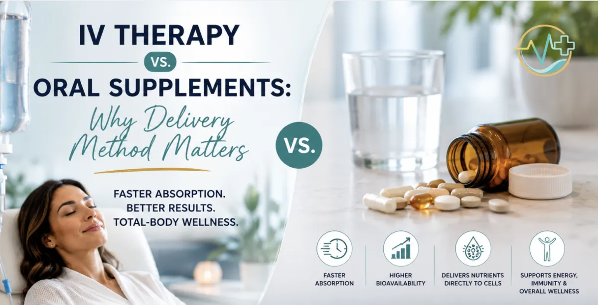 IV Therapy vs. Oral Supplements: Why Delivery Method Matters
