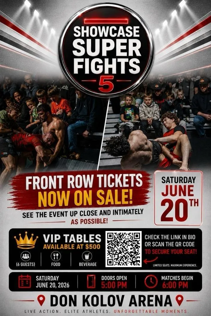 BJJ Showcase Superfights Event On April 25th.