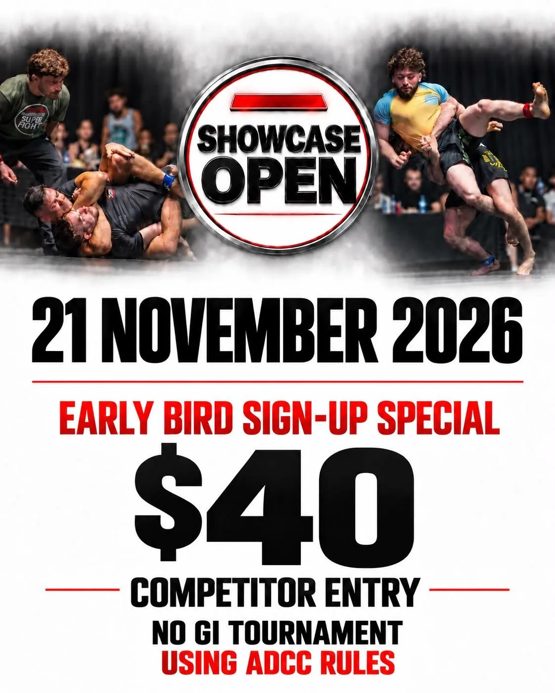 BJJ Showcase Superfights Event On April 25th.