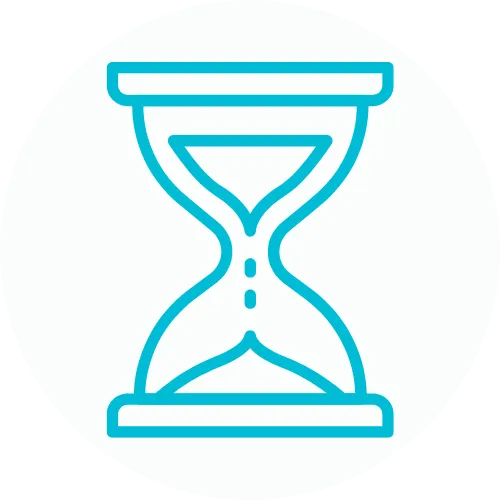 Icono de reloj para optimización rápida SEO dental en 48 horas