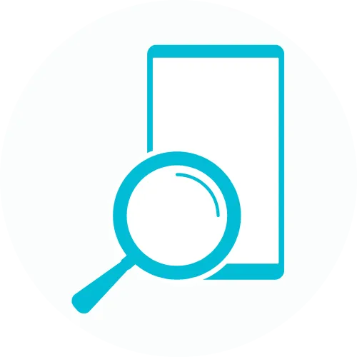 Icono de pantalla web con marca de verificación de sitio dental sin errores SEO