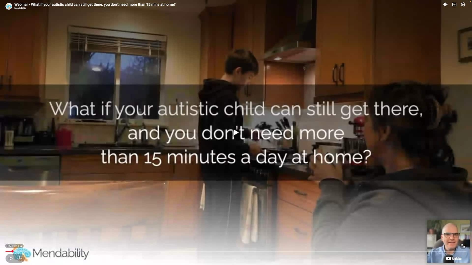 What if your autistic child can stillget there and you don't need more than 15 minutes a day at home?