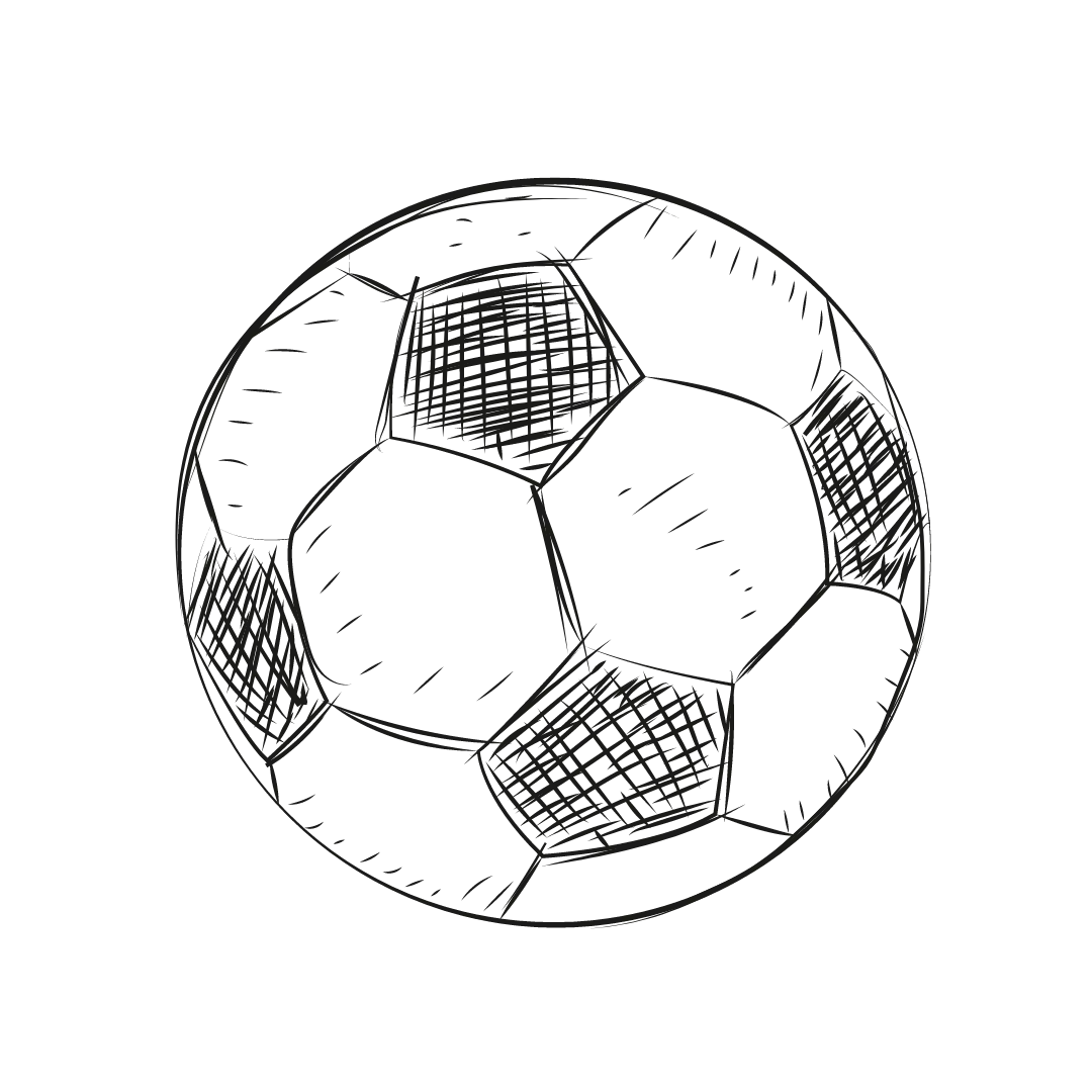 Soccer ball sketch