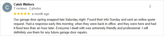 garage door company near me