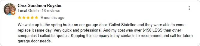 garage door sales near me