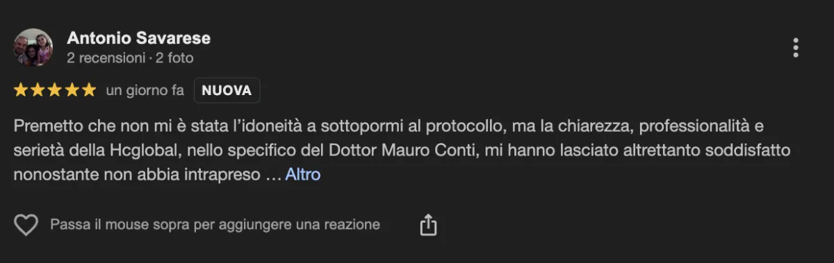 Hairclinic recensioni positive negative